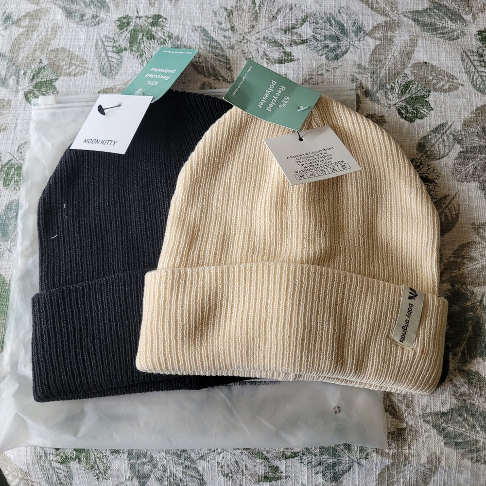 New set of two toddler beanies/hats.